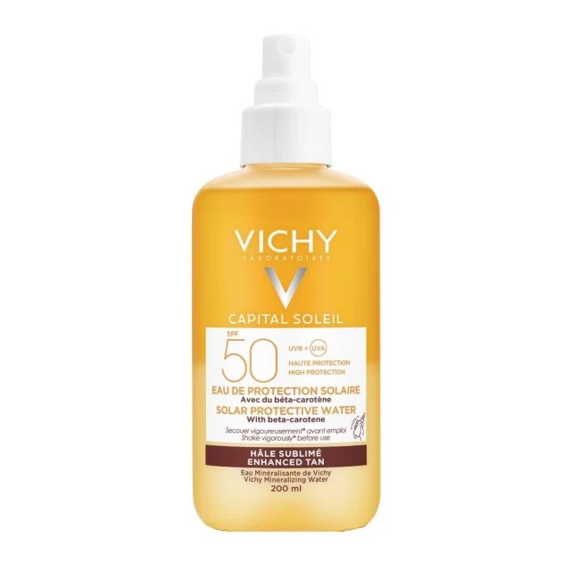 Vichy Capital Soleil Αντηλιακό Νερό Water Spray SPF50 Για Λαμπερό Μ...