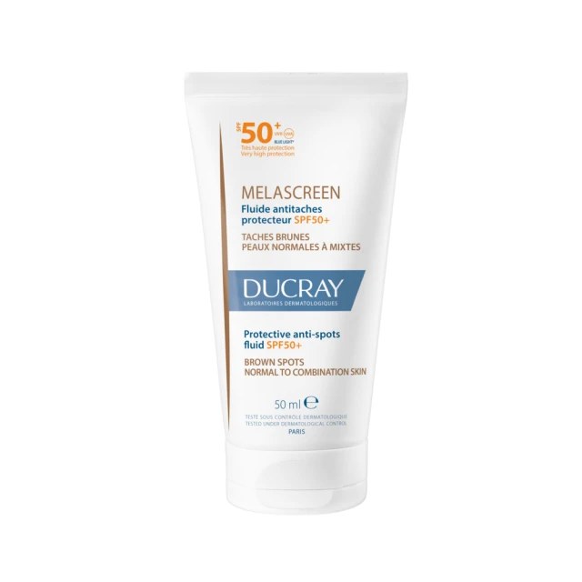 Ducray Melascreen SPF50+ Λεπτόρρευστη Αντηλιακή Κρέμα Κατά Των Κηλί...