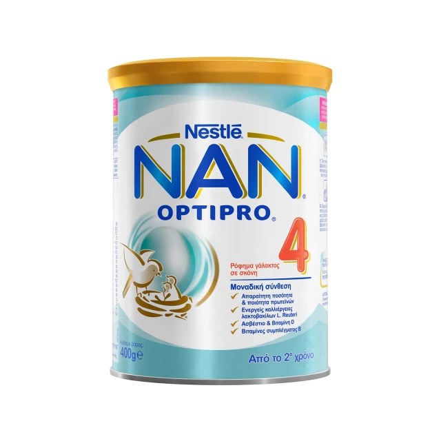 Nestle Nan Optipro 4 Γάλα σε Σκόνη από το Δεύτερο Χρόνο, 400gr