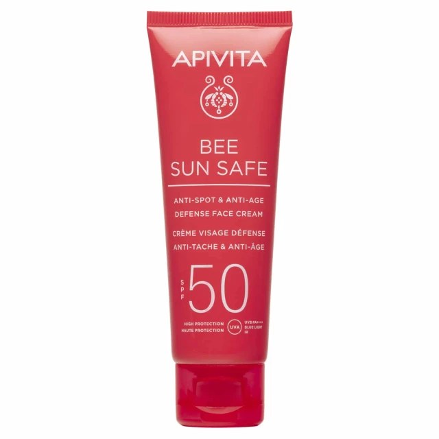 Apivita Bee Sun Safe Anti-Spot & Anti-age Defence Face Cream SPF50 ...