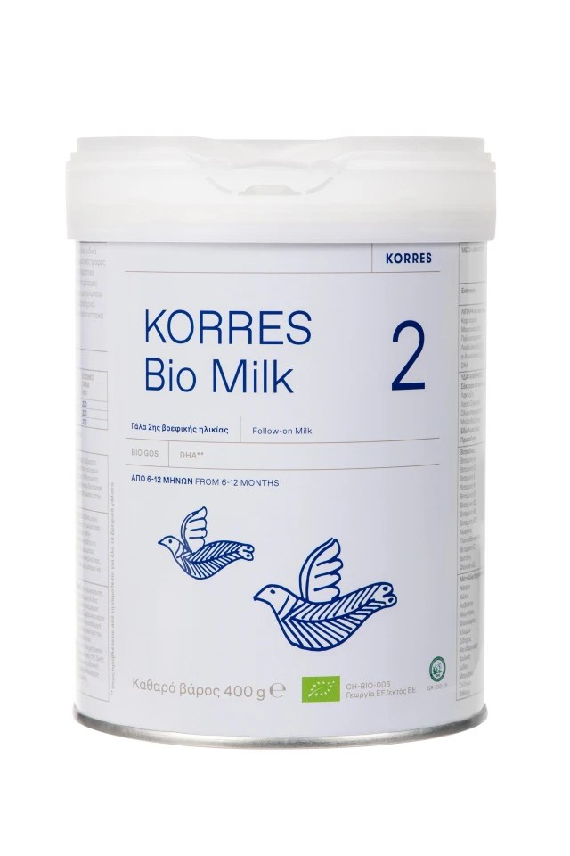 Korres Bio Milk 2 Βιολογικό Αγελαδινό Γάλα για Βρέφη (6-12 Mηνών), ...
