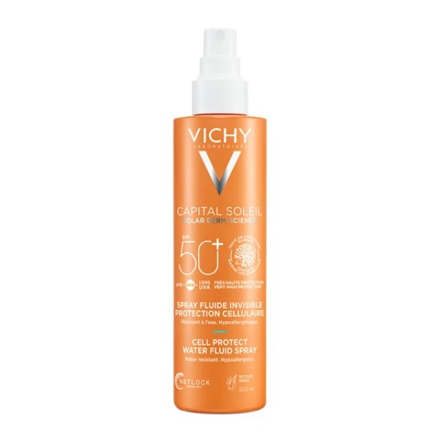 Vichy Capital Soleil Cell Protect Water Fluid Spray SPF50 Αντηλιακό...